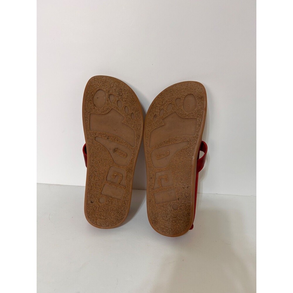 Yogi Womens size 7 Shoes Sharpe Leather Scarlet Red Mary Janes - Picture 7 of 13